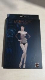 Сітчасте боді зі стразами Moonlight Model 09 XS-L Black (м'ята упаковка!!!) - Зображення 2