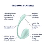Смарт-віброяйце Satisfyer Smooth Petal Connect App Mint - Зображення 7
