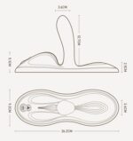 Sit-on-top смарт-вібратор Zalo – Flora Smart Vibrating Pad Ivory White, 9 моторів - Зображення 4