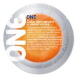 Презерватив ONE Color Sensations - ONE trip tot cloud nine (Orange) 1 шт - Зображення 2