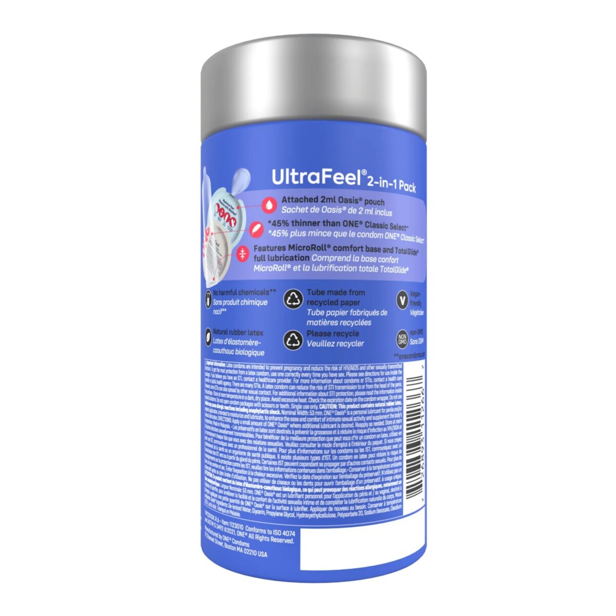 Презервативи ONE Ultra Feel 10 шт, подарункова упаковка тюб - Зображення 3