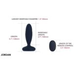 Анальна смарт-вібропробка з пульсацією Svakom Jordan Navy Blue, пульт ДК - Зображення 8