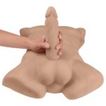Торс з фалоімітатором на присосці SilexD Apollo L Male Torso Caramel - Зображення 5