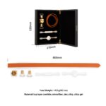 Шкіряний кляп з 2-ма насадками LOCKINK Ball-Gag & Gag-bite Set - Brown - Зображення 6