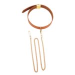 Повідець LOCKINK Tied Collar with Leash Set - Brown - Зображення 4