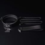 Повідець LOCKINK Tied Collar with Leash Set - Black - Зображення 4