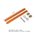 Наручники LOCKINK Wristcuffs/Anklecuffs Brown Set - Зображення 7