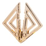 Затискачі для сосків з важкою підвіскою LOCKINK Adjustable Nipple Clamps with Heavy Pendant - Golden - Зображення 2