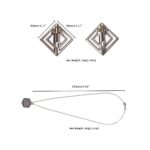 Затискачі для сосків з важкою підвіскою LOCKINK Adjustable Nipple Clamps with Heavy Pendant - Grey - Зображення 9