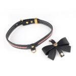 Повідець LOCKINK SEVANDA Love Heart Butterfly Leather Collar Set - Black - Зображення 2