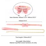 Повідець LOCKINK SEVANDA Love Heart Butterfly Leather Collar Set - Pink - Зображення 6