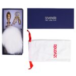 Металева анальна пробка Кролячий хвост LOCKINK SEVANDA White Bunny-Tail Anal Rose-shape Plug - Зображення 8