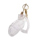Клітка для пеніса LOCKINK SEVANDA Plastic Penis Chastity Cage - Transparent - Зображення 3