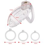 Клітка для пеніса LOCKINK SEVANDA Plastic Penis Chastity Cage - Transparent - Зображення 9
