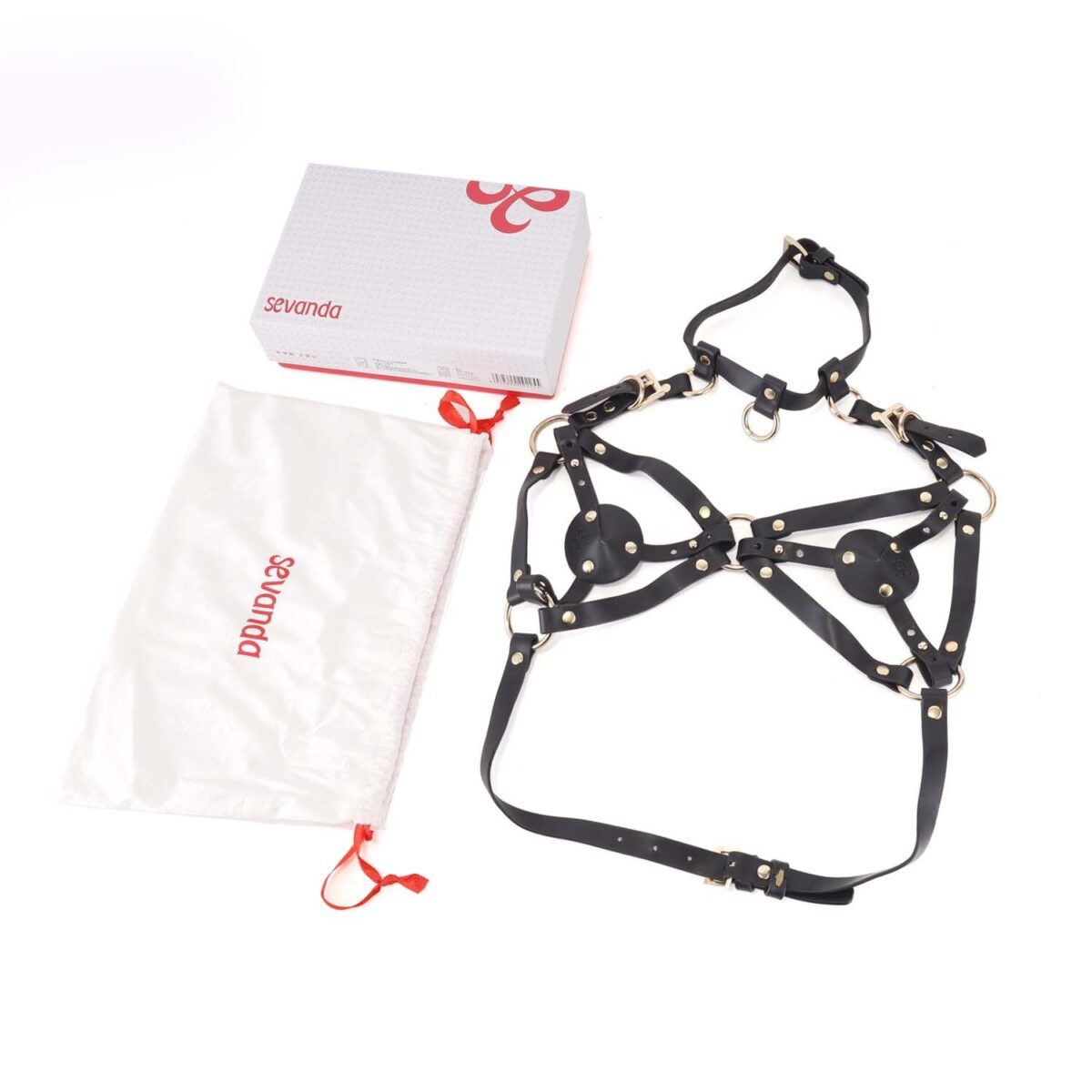 Портупея на груди LOCKINK SEVANDA Queen Chest Harness with Removable Bra - Зображення 9