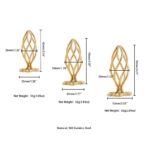 Анальна пробка LOCKINK SEVANDA Hollow Spiral Golden Metal Anal Plug - L size - Зображення 8