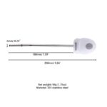 Уретральний зонд LOCKINK SEVANDA Vibrating & E-stim Metal Urethral Sounding - White - Зображення 10