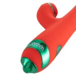 Вібратор-кролик з флогером LOCKINK SEVANDA Whip Vibrating Massage Wand - Red & Green - Зображення 2