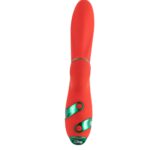 Вібратор-кролик з флогером LOCKINK SEVANDA Whip Vibrating Massage Wand - Red & Green - Зображення 4