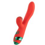 Вібратор-кролик з флогером LOCKINK SEVANDA Whip Vibrating Massage Wand - Red & Green - Зображення 3