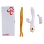 Вібратор-кролик з флогером LOCKINK SEVANDA Whip Vibrating Massage Wand - White & Golden - Зображення 8