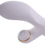 Вібратор-кролик з флогером LOCKINK SEVANDA Whip Vibrating Massage Wand - White & Golden - Зображення 4