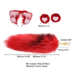 Анальна пробка з хвостом лисиці LOCKINK SEVANDA Red Vixen Set with Pear-shape Plug - Зображення 7