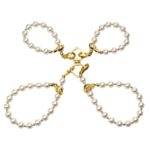 Перлинний нашийник з повідцем та наручниками LOCKINK Pearl Bondage & Restraint Set - Зображення 3