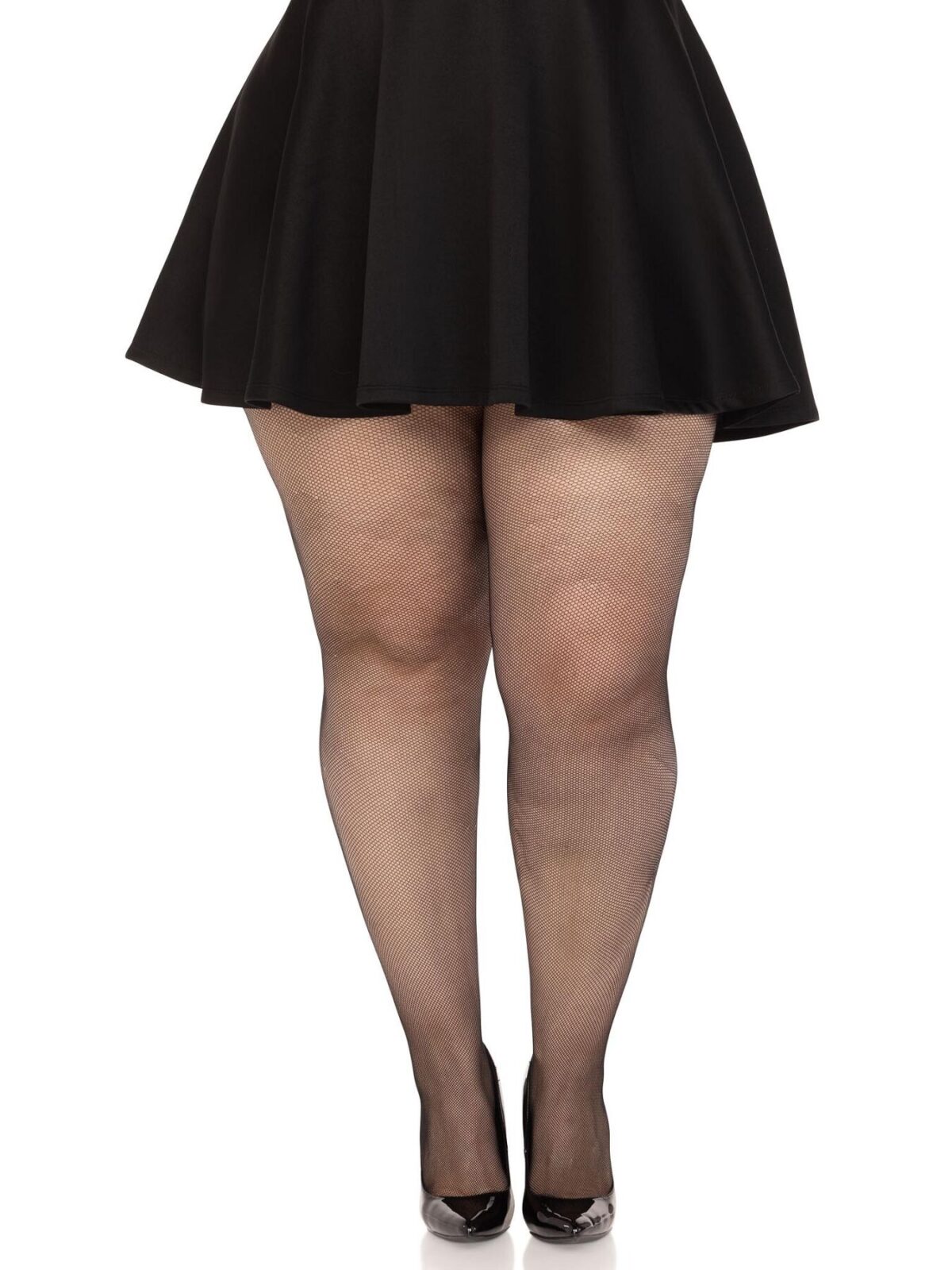 Панчохи Leg Avenue Spandex micro net tights Black 1X/2X - Зображення 3