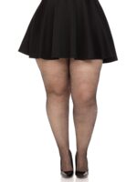 Панчохи Leg Avenue Spandex micro net tights Black 1X/2X - Зображення 3