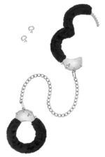 Поножі Fetish Tentation Adjustable metal and fur ankle cuffs - Зображення 2