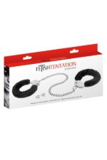 Поножі Fetish Tentation Adjustable metal and fur ankle cuffs - Зображення 4