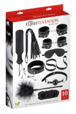 Набір для BDSM Fetish Tentation SM Bondage Box in vegan leather 10pcs - Зображення 5