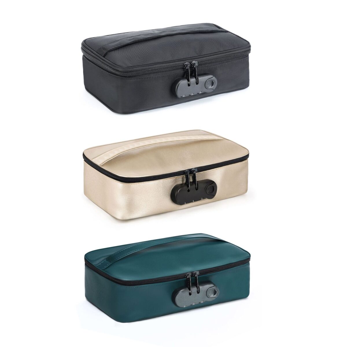 Кейс для іграшок Dorcel DISCREET BOX LUXURY GREEN, кодовий замок, 27×16×7,62 см - Зображення 7