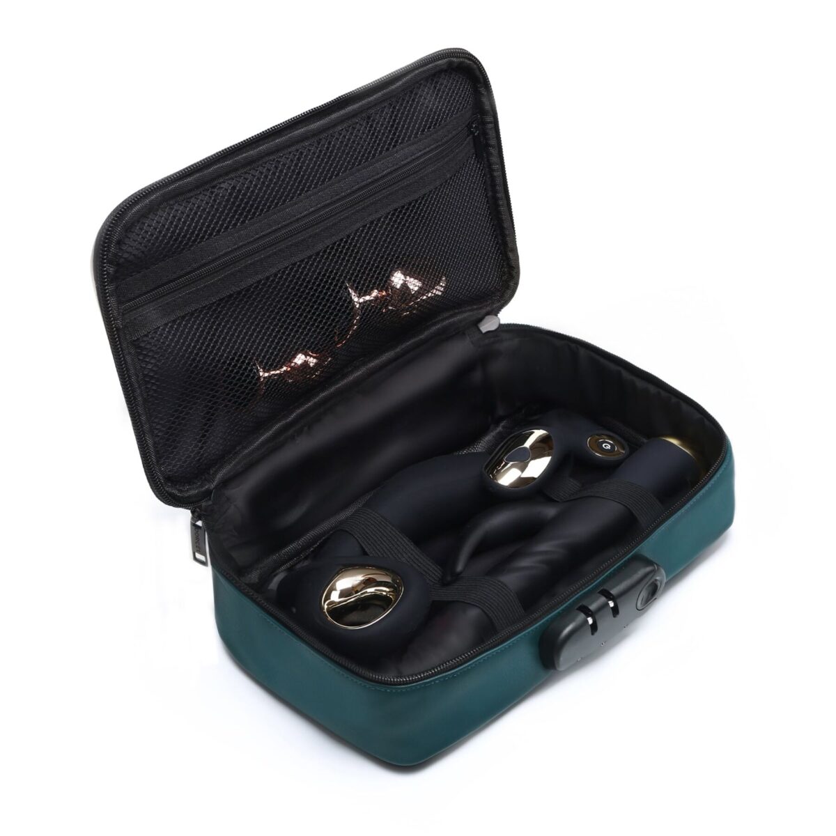 Кейс для іграшок Dorcel DISCREET BOX LUXURY GREEN, кодовий замок, 27×16×7,62 см - Зображення 3