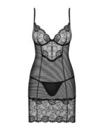 (SALE) Сорочка Obsessive Alluria chemise & thong S/M - Зображення 3