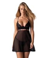 Бебі-дол Obsessive Nutris babydoll & thong XS/S