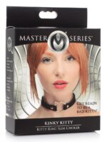 Чокер Master Series Kinky Kitty Ring Slim Choker - Black - Зображення 4