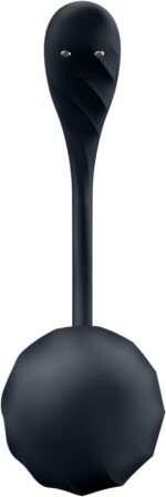 Віброяйце Satisfyer Ribbed Petal Connect App Black - Зображення 4