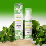 Масажна олія EXSENS Organic Spear Mint 50мл розігрівальна, без цукру, без парабенів, їстівна - Зображення 5