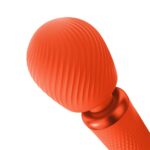 Вібромасажер Fun Factory VIM Vibrating Wand sunrise orange, суперпотужний та легкий, до 6 годин роботи - Зображення 6