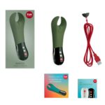 Вібратор для пеніса Fun Factory MANTA moss green/black, підходить для парних ігор - Зображення 5