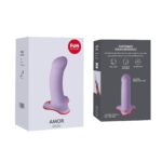 Фалоімітатор Fun Factory AMOR, бузковий, довжина 14,6 см, діаметр 3,7 см, вигнутий - Зображення 5