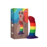 Фалоімітатор Fun Factory AMOR, райдужний, довжина 14,6 см, діаметр 3,7 см, вигнутий - Зображення 3