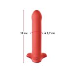 Фалоімітатор Fun Factory MAGNUM, помаранчевий, дуже гнучкий, довжина 18,3 см, діаметр 3,7 см - Зображення 2