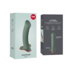 Фалоімітатор Fun Factory MAGNUM, оливковий, дуже гнучкий, довжина 18,3 см, діаметр 3,7 см - Зображення 6