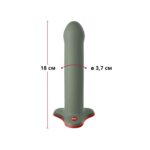 Фалоімітатор Fun Factory MAGNUM, оливковий, дуже гнучкий, довжина 18,3 см, діаметр 3,7 см - Зображення 2