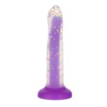 Фалоімітатор, що світиться в темряві, ADDICTION Rave 8″, Glow in the Dark Dildo Purple Confetti, 20,3 см - Зображення 2
