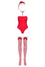 Боді Obsessive Kissmas teddy red L/XL (м'ята упаковка!!!) - Зображення 4