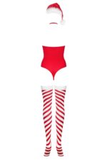 Боді Obsessive Kissmas teddy red L/XL (м'ята упаковка!!!) - Зображення 5